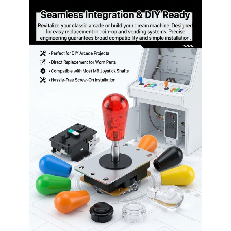 1 PCS M6 Joystick  American Ba - Arcade Games And Vending 评论和价格